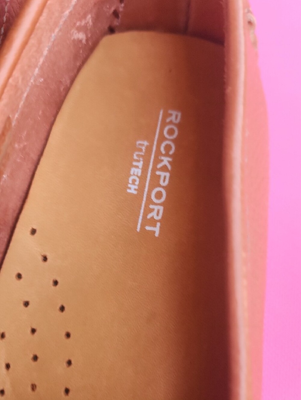 ✨️Rockport Brown Leather Moccasin Loafers with Gold Hardware - Picture 5 of 17